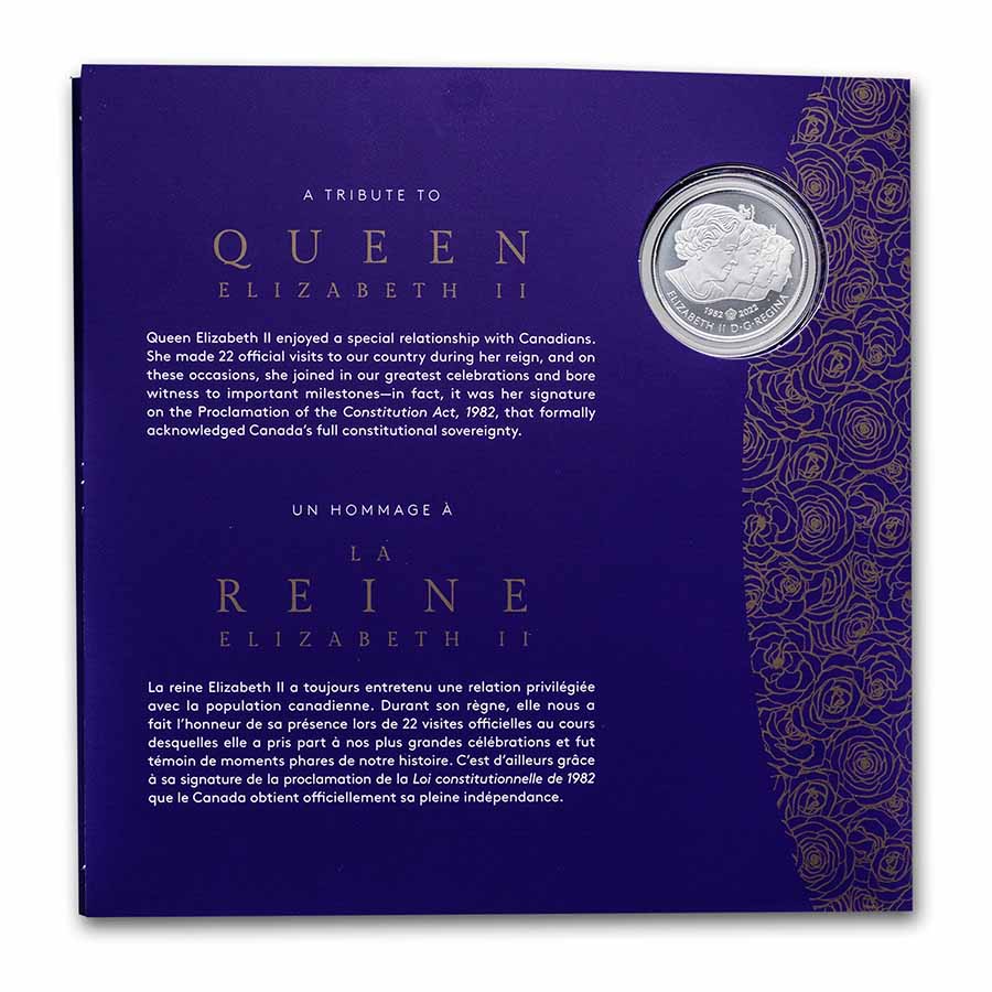 Buy 2022 Canada $5 Silver A Portrait of Queen Elizabeth II | APMEX